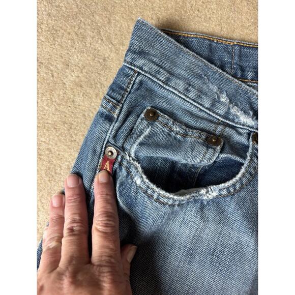 vintage aeropostale Distressed Boot Cut Jeans 33/30 - Picture 6 of 7